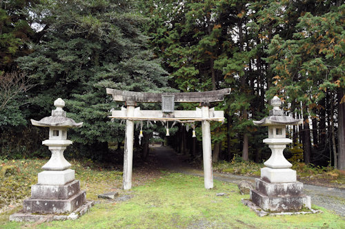 篠田神社 裏参道